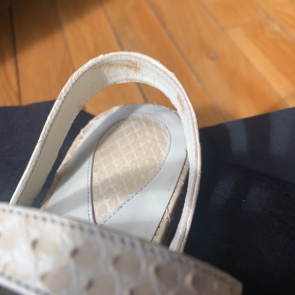 Devi Kroll Off White Python Sandals - Picture 7 of 8